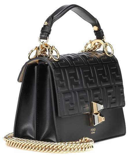 fendi kan i logo black|fendi handbags.